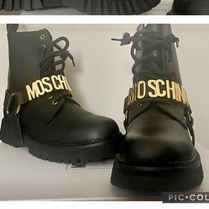 Moschino Couture Combat Boots